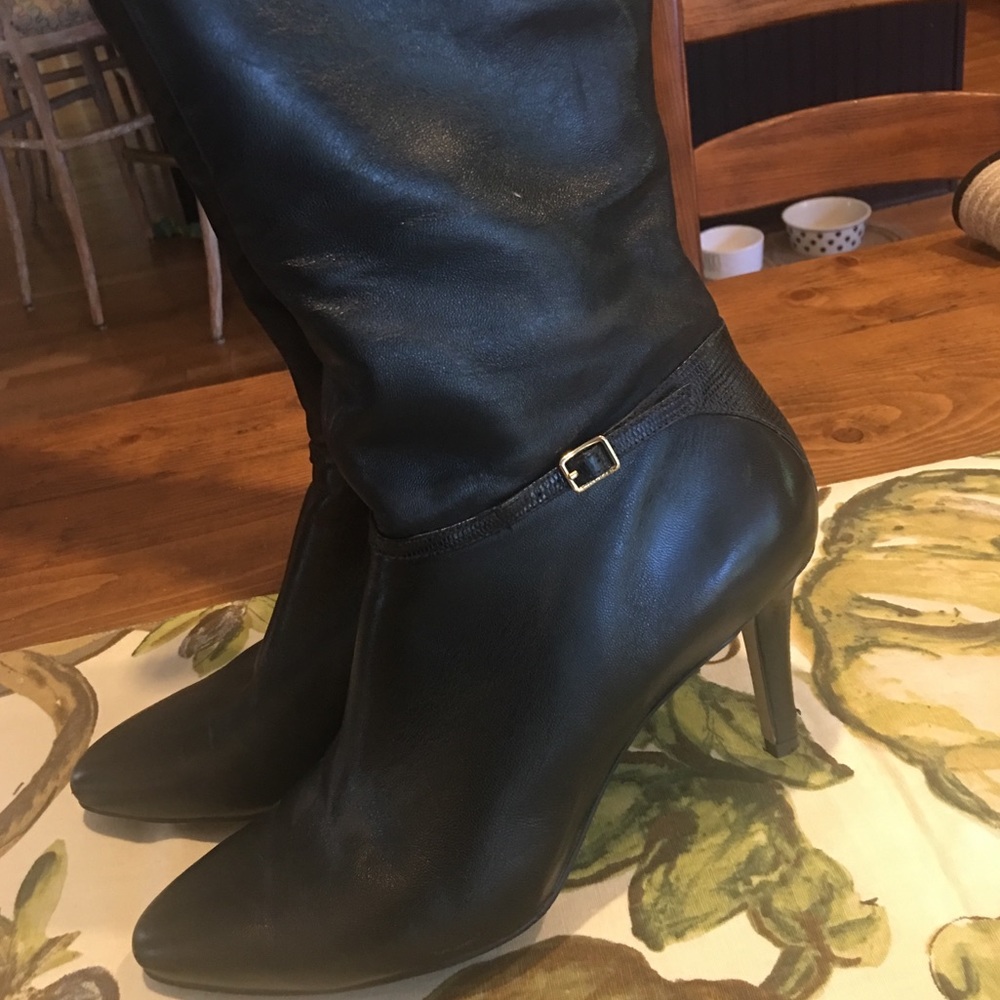 Cole Haan Boots, Black, 3 inch heels